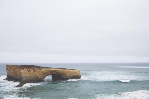 London Bridge on The Great Ocean Rd - Australian Stock Image