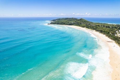 Looking along the coastline of an Australian shore - Australian Stock Image