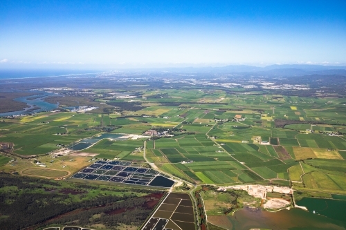 Looking South Towards the Jacobs Well and the Gold Coast - Australian Stock Image