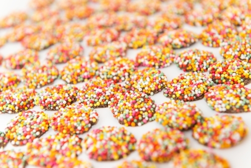Lots of chocolate freckles - Australian Stock Image