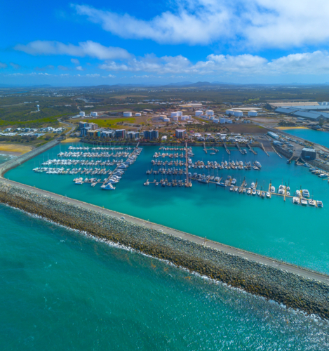 Mackay Harbour and Marina in north Queensland, Australia - Australian Stock Image