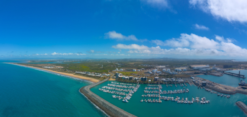 Mackay Harbour in Queensland - Australian Stock Image