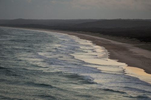 Main Beach at Dusk - Australian Stock Image