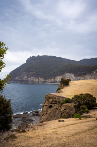 Maria Island Fossil Cliffs - Australian Stock Image