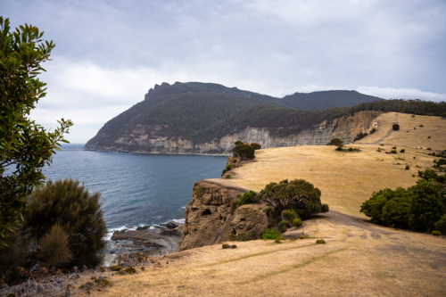 Maria Island Fossil Cliffs - Australian Stock Image