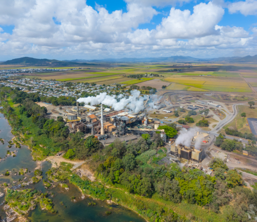 Marian Cane Mill near Mackay, Queensland - Australian Stock Image