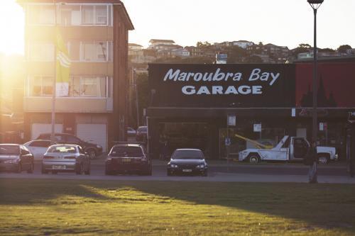 Maroubra Bay Garage - Australian Stock Image
