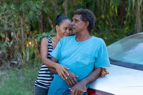 mature couple outdoors - Australian Stock Image