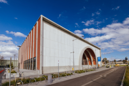 MELBOURNE, AUSTRALIA: Arden Station built as part of the Metro Tunnel project is completed - Australian Stock Image
