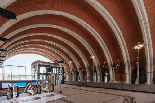 MELBOURNE, AUSTRALIA - DECEMBER 3, 2025: Newly opened Arden underground train station - Australian Stock Image