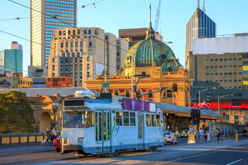 Melbourne Tram - Australian Stock Image
