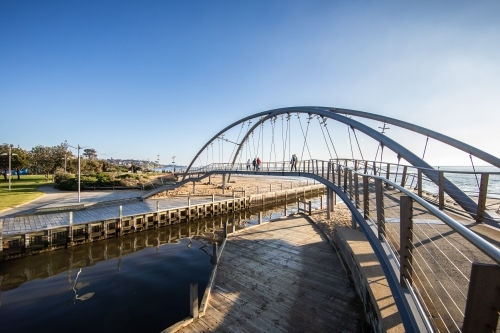 Mile Bridge Frankston - Australian Stock Image
