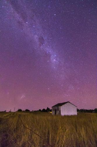 Milky Way over Farm Shed