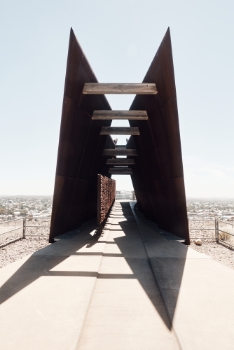 Miners Line of Lode Memorial - Australian Stock Image