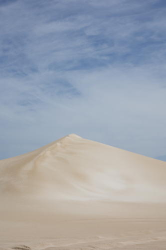Minimalist Sand Dune Landscape in Australia Under Blue Sky - Australian Stock Image
