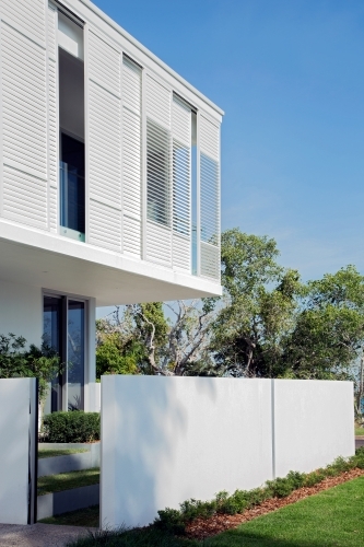 Modern architecture detail of house facade - Australian Stock Image