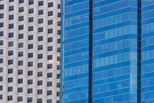 Modern building architecture in the City of Perth Western Australia - Australian Stock Image