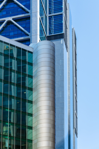Modern building architecture in the City of Perth Western Australia - Australian Stock Image