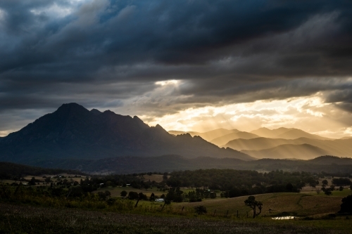 Mount Barney at sunset