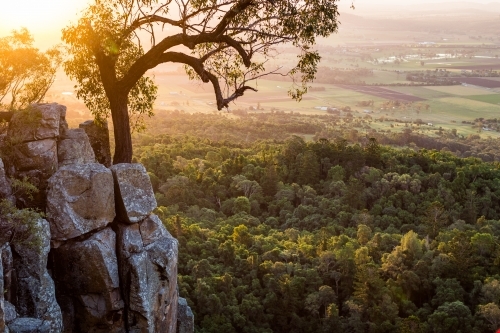 Mount French Sunset - Australian Stock Image