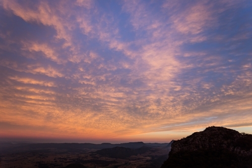 Mount Maroon Sunset - Australian Stock Image