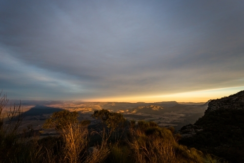 Mount Maroon Sunset - Australian Stock Image