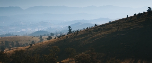 Mountain landscape view of the Flinders Ranges - Australian Stock Image