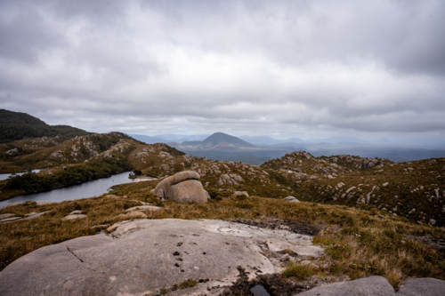 Mountains around Trial Harbour - Australian Stock Image