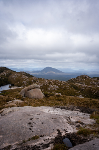 Mountains around Trial Harbour - Australian Stock Image