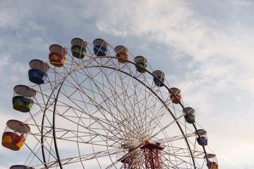 Multi Coloured Ferris Wheel - Australian Stock Image