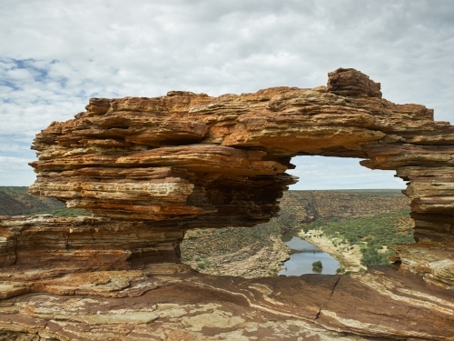 Natures window at Kalbarri National Park - Australian Stock Image