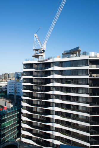 new apartment buildings under construction - Australian Stock Image