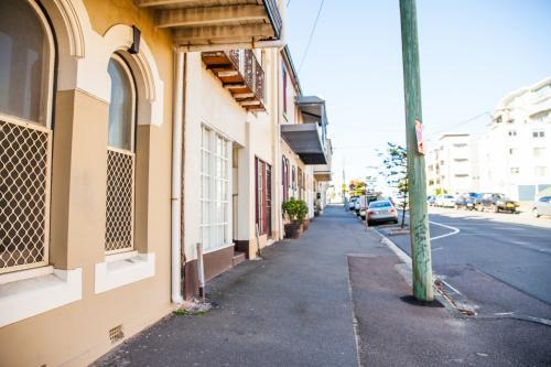 Newcastle CBD historic homes - Australian Stock Image