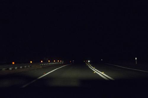 Night driving - Australian Stock Image