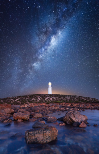 Night Sky at Corny Point, South Australia - Australian Stock Image