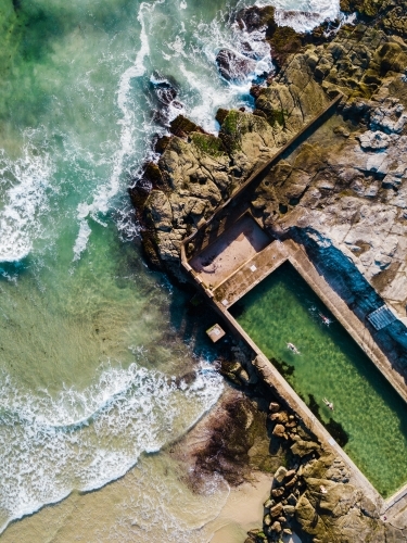 Ocean Pool at Yamba - Australian Stock Image