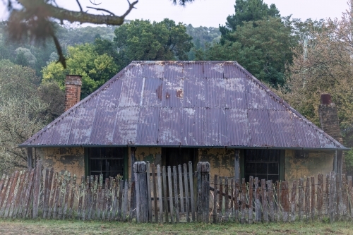 Old building in the historic gold mining town of Hill End NSW - Australian Stock Image
