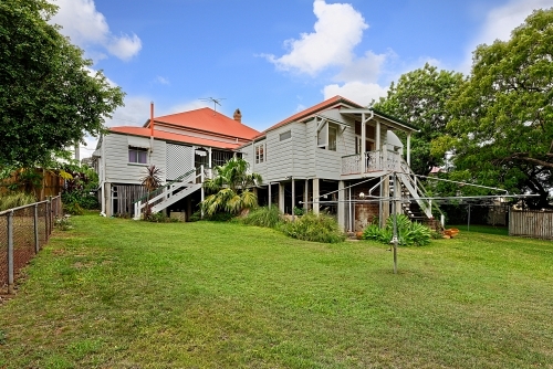 Old Colonial Queenslander house built in 1889 Australian heritage - Australian Stock Image