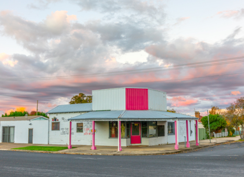 Old Corner shop in Glen Innes, New South Wales, now an antique shop - Australian Stock Image