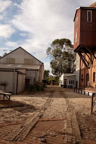 Old Flour Mill in country town - Australian Stock Image