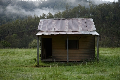 Old heritage homestead in landscape - Australian Stock Image