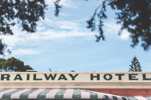 Old hotel sign