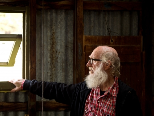 Old Man at the WIndow - Australian Stock Image