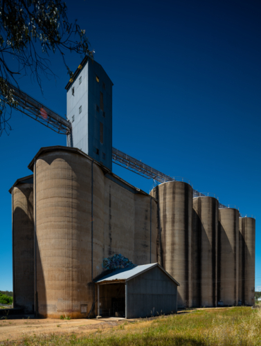 Old Silos at Inverell, New South Wales - Australian Stock Image