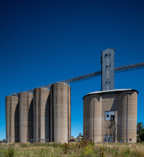 Old Silos at Inverell, New South Wales - Australian Stock Image