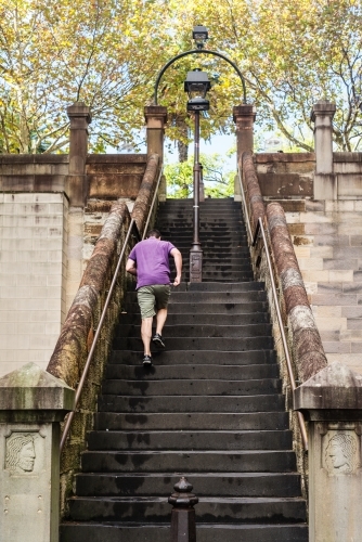 old stairs near Circular Quay, Sydney - Australian Stock Image