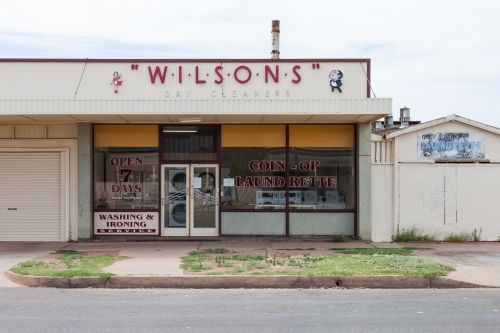 Old style dry cleaner - Australian Stock Image