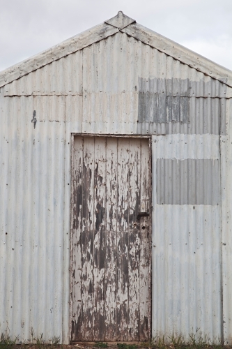 Old tin shed in country victoria