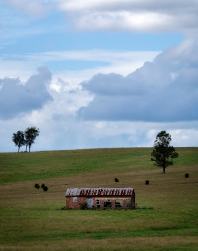 Old Tractor shed in the country side - Australian Stock Image