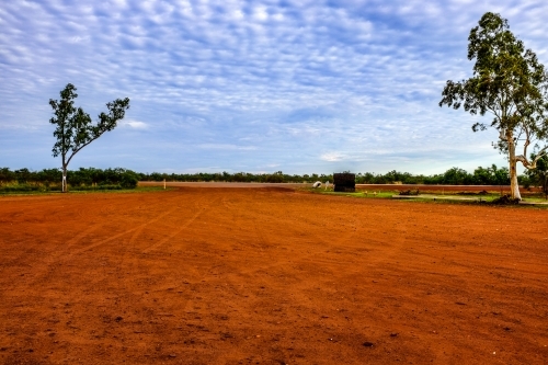 Outback red dirt rest stop - Australian Stock Image